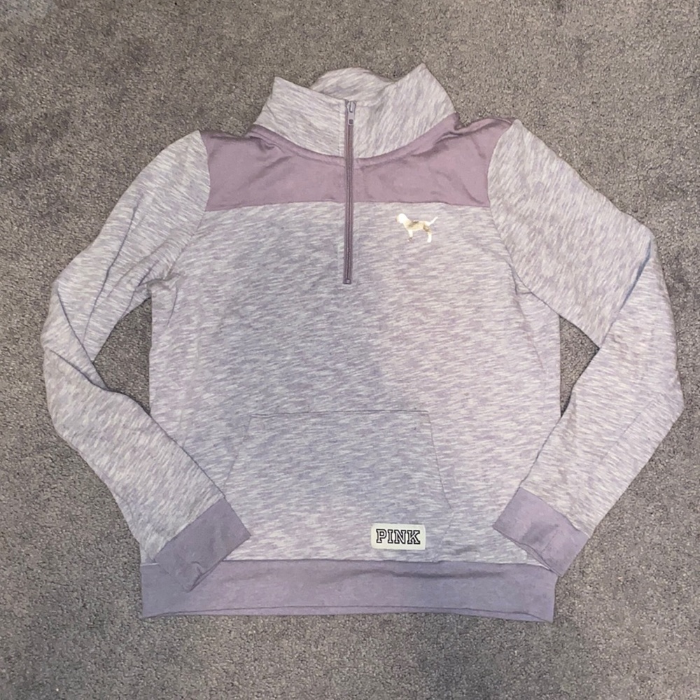 Pink Quarter Zip Crew